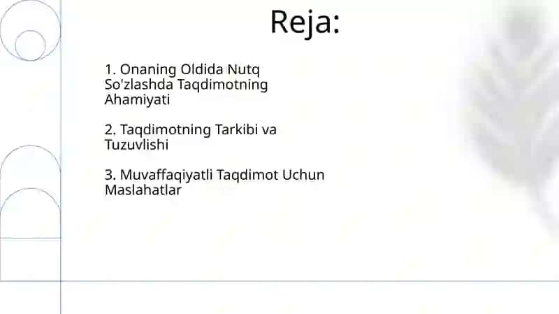 Onaning Oldida Nutq So'zlashda Taqdimotning Ahamiyati 2