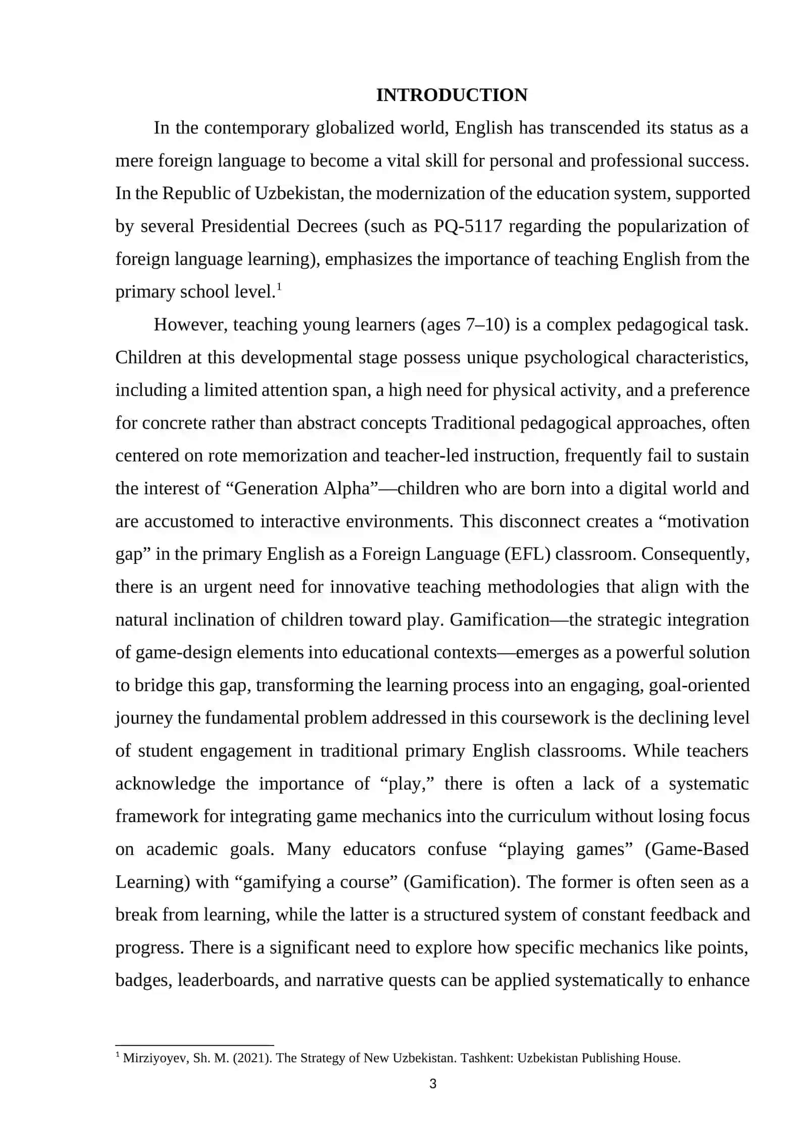 GAMIFICATION IN THE PRIMARY ENGLISH CLASSROOM 2