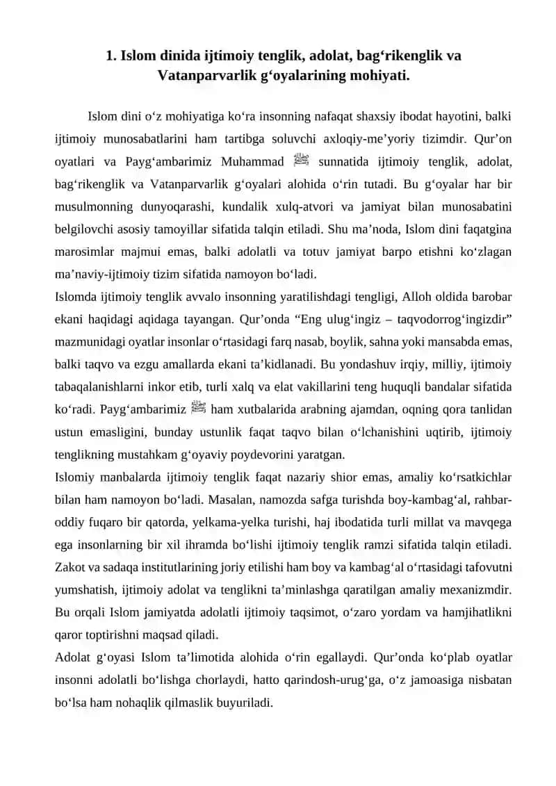 Islom qadriyatlari va maʼrifatining hozirgi davrdagi ahamiyati 2