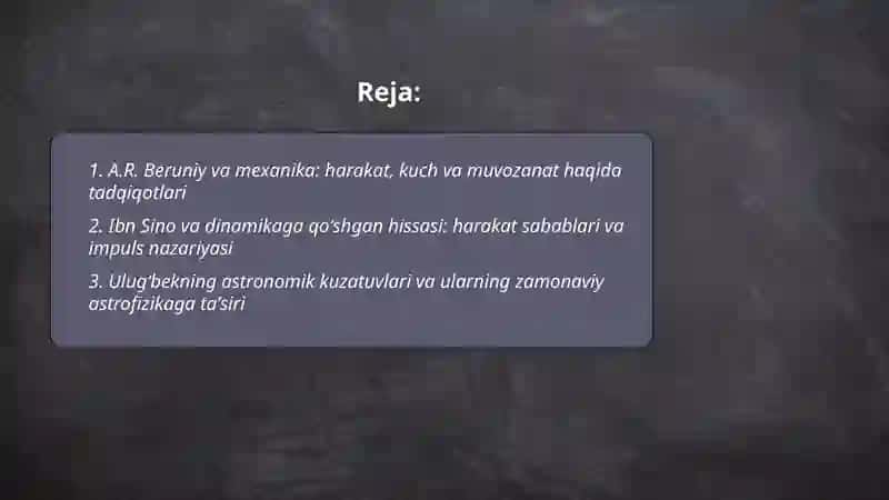Fizikaga Oʻzbek mutafakkirlar 2