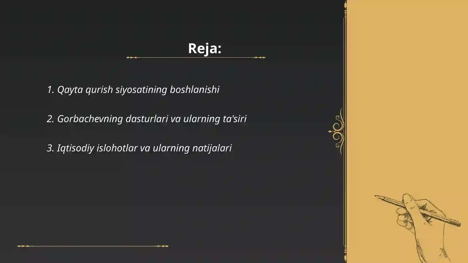 Qayta qurish yillarida O'zbekistondagi ijtimoiy siyosiy vaziyat 2
