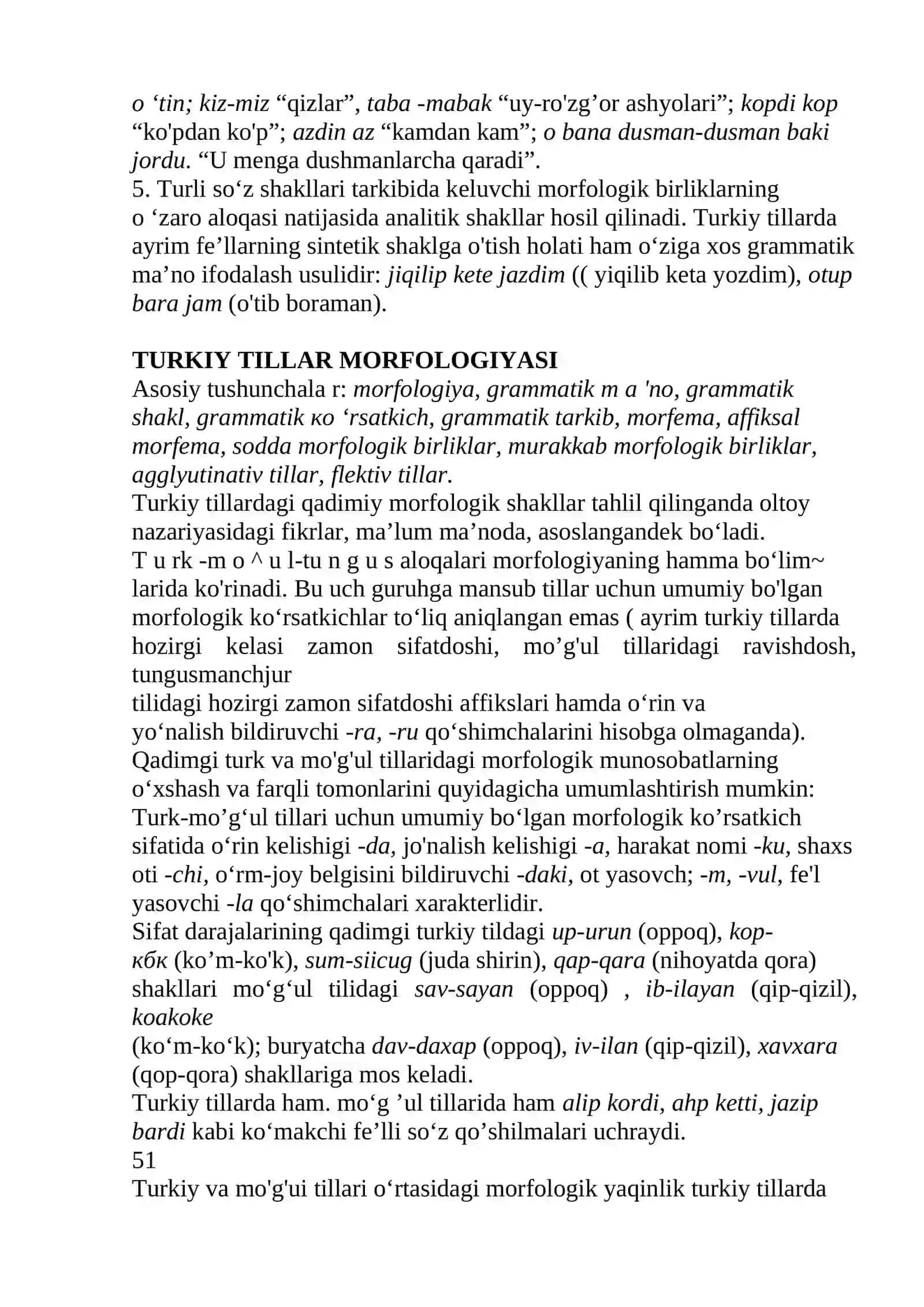 TURKIY TILLARDA GRAMMATIK MA’NONI IFODALASH USULLARI 2