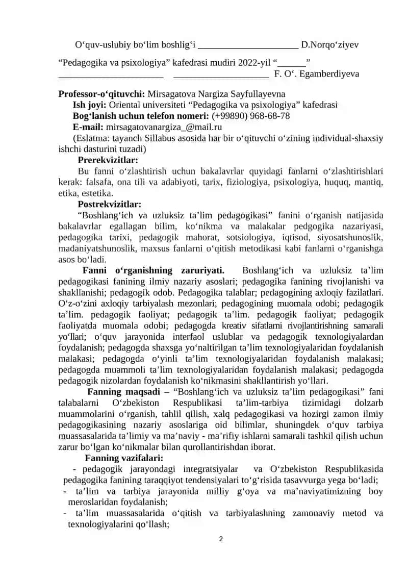 Boshlang‘ich va uzluksiz ta’lim pedagogikasi 2