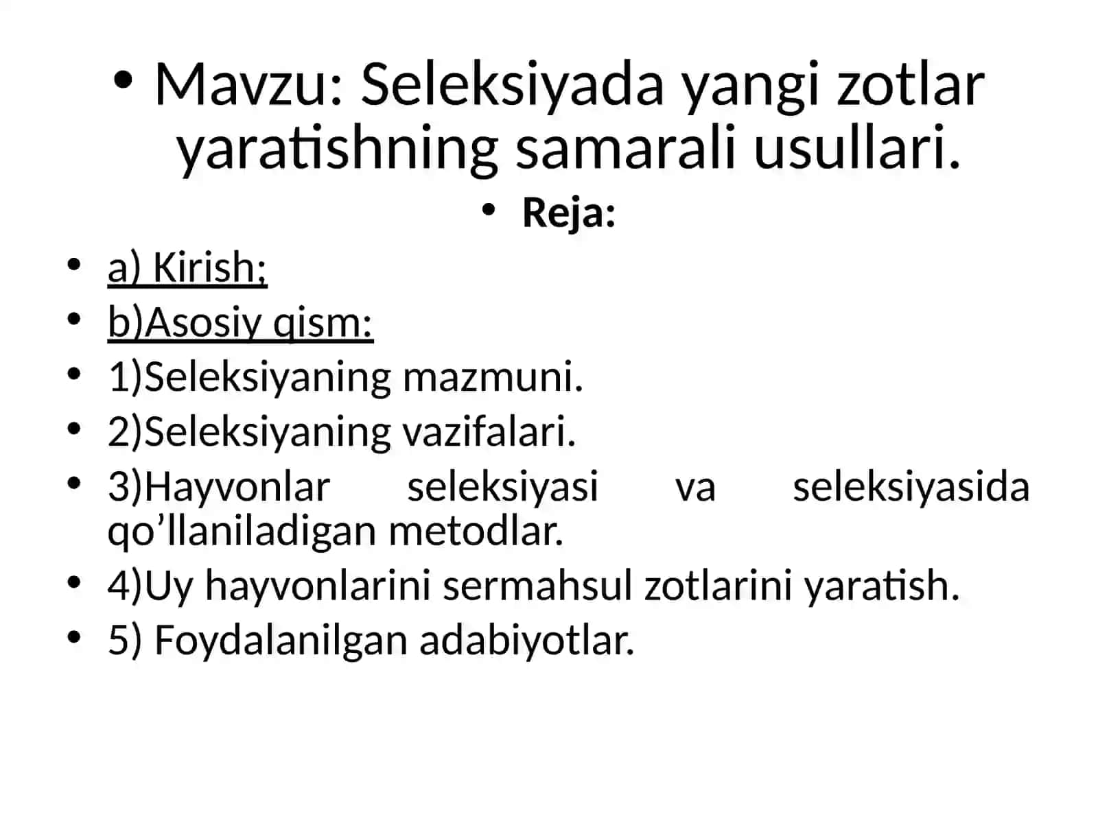 Seleksiyada yangi zotlar yaratishning samarali usullari 2