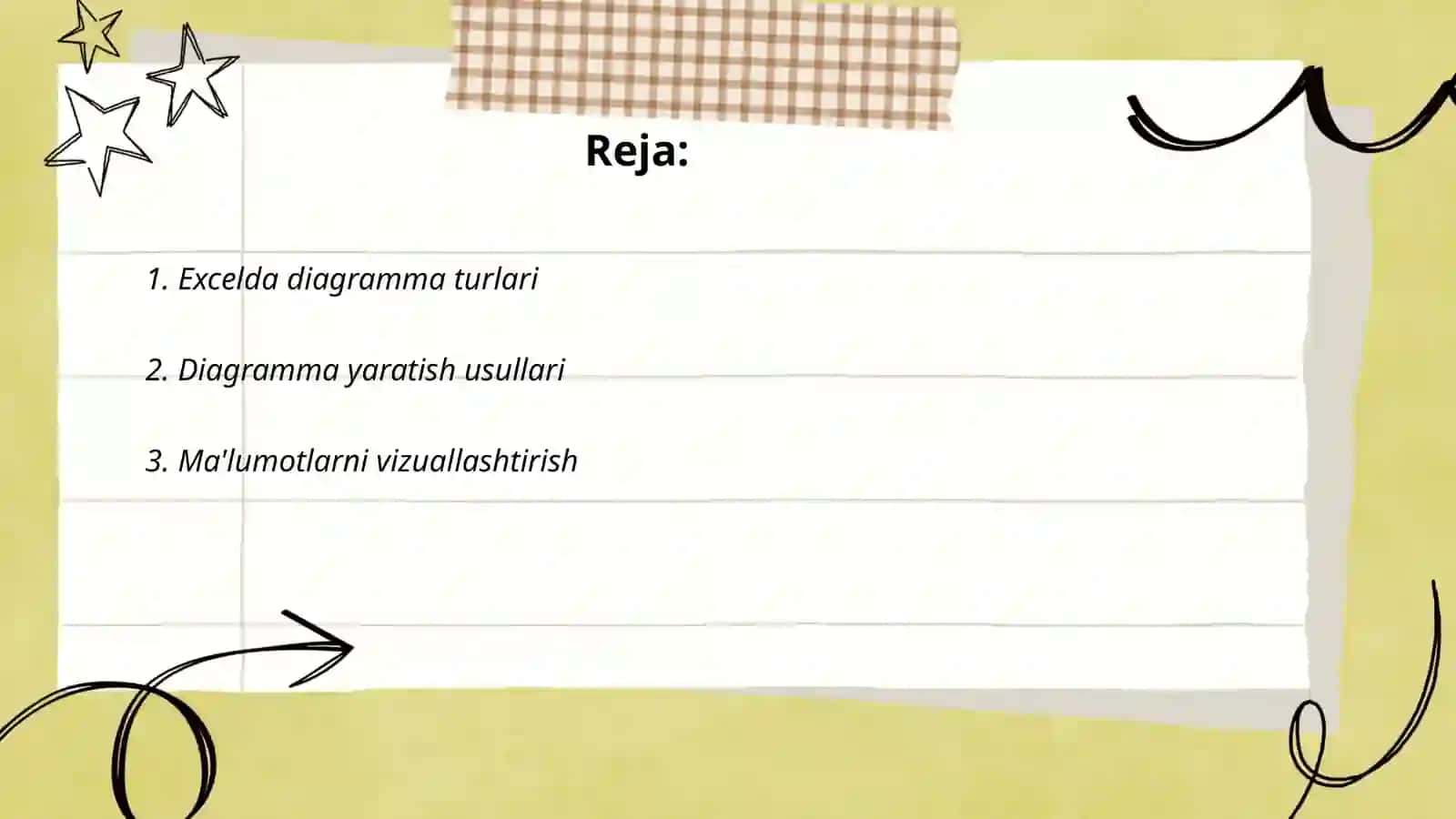 Excelda diagrammalar 2
