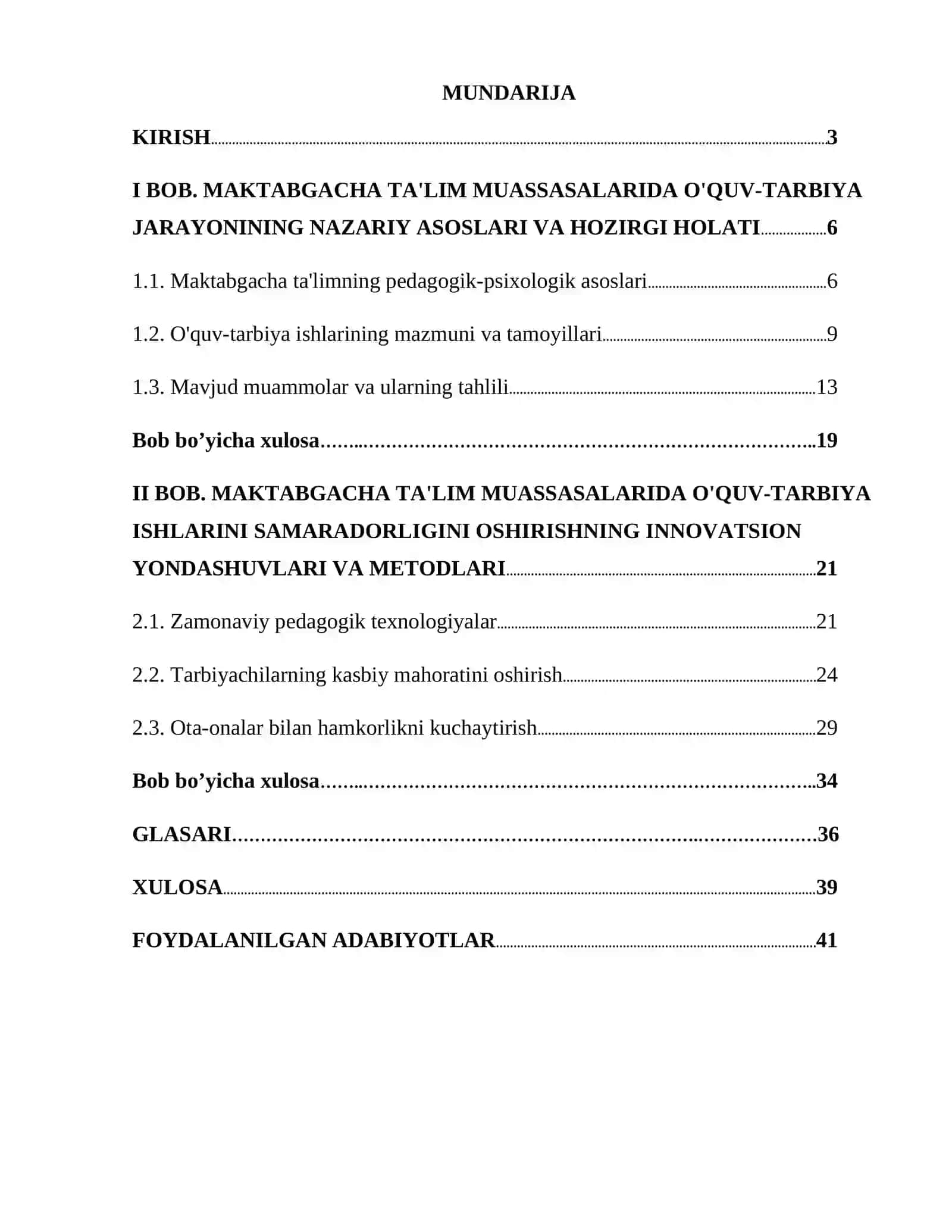 Maktabgacha ta'lim muassasalarida o'quv tarbiya ishlarini samaradorligini oshirish 2