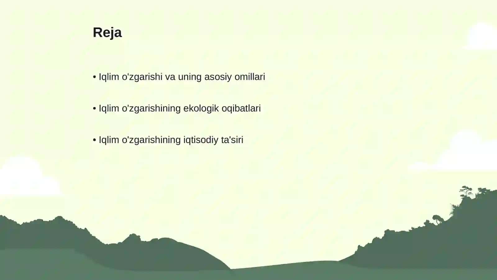 Global miqyosida iqlim o‘zgarishi oqibatlari 2