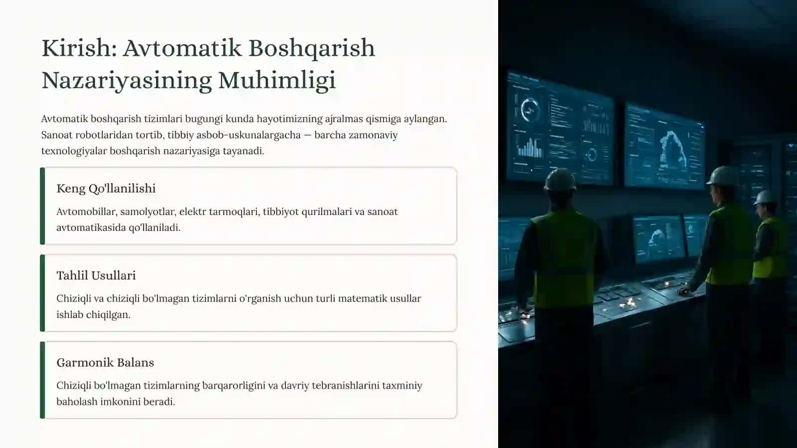 Garmonik Balans Usuli:NazariyadanAmaliyotga 2