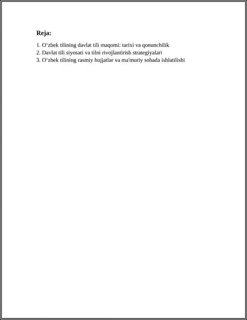 Oʻzbek Tili Davlat Tili 2