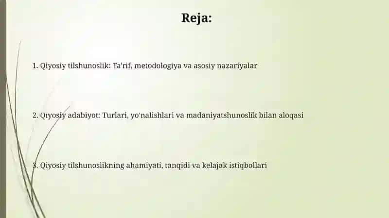 Komparativistika 2