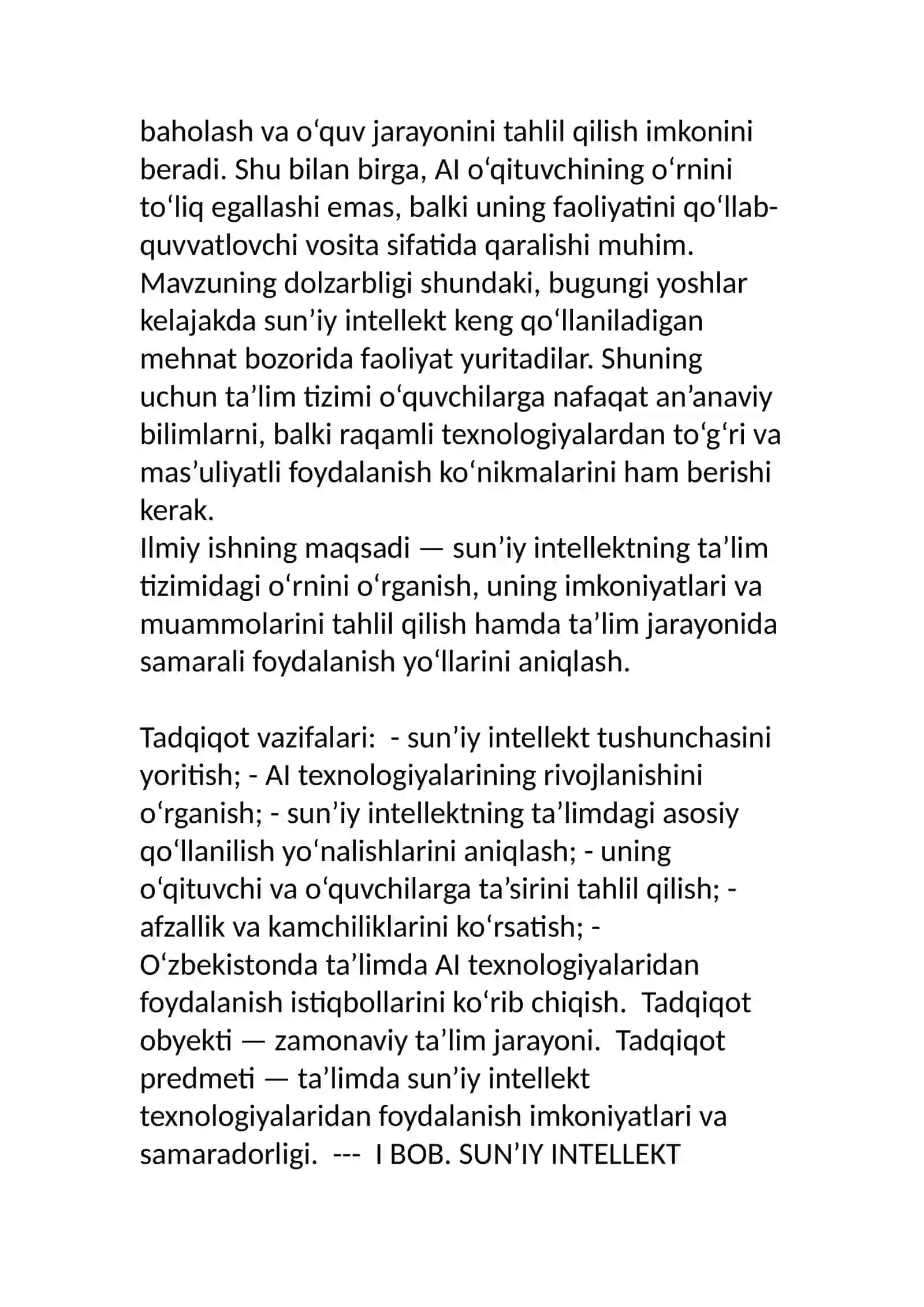 SUN’IY INTELLEKTNING TA’LIMDAGI O‘RNI 2