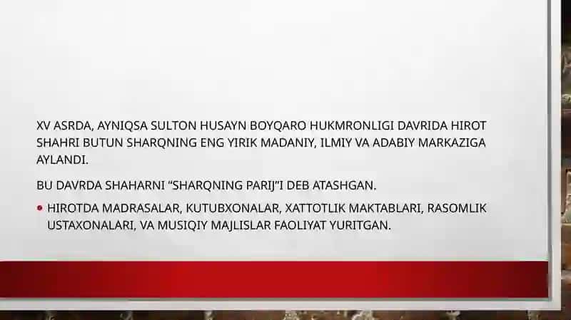 Hirot adabiy muhiti va Alisher Navoiyning madaniy merosi 2