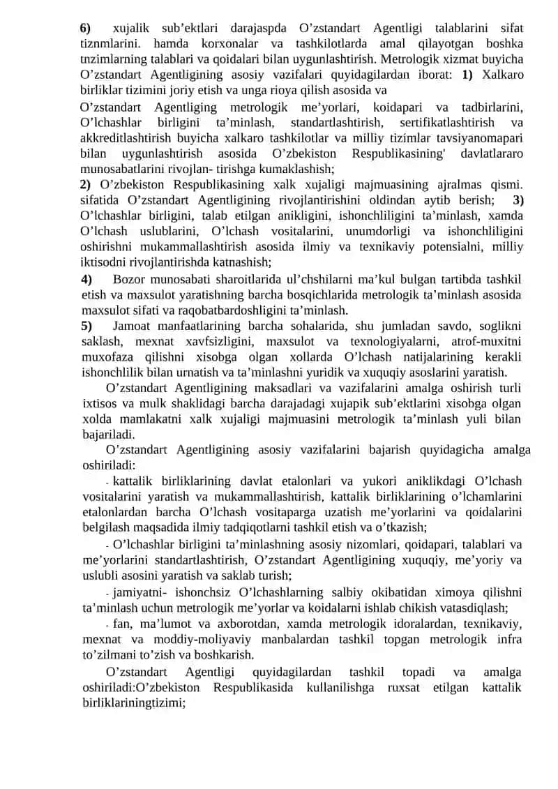 METROLOGIYA SOHASIDA ISHLATILADIGAN BIRLIKLAR, O’LCHASH VOSITALARI VA STANDART NAMUNALARI USTIDAN TEKSHIRUV NAMUNALARINI OLIB BORISH 2