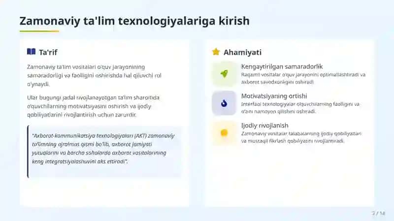 Zamonaviy Ta'lim Vositalari va sud O'quv jarayoniida Qo'llanma Metodik Qo'llanma 2