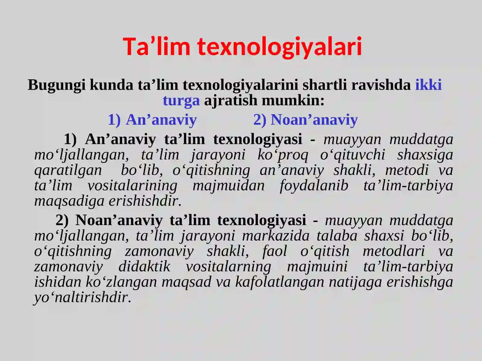 TA’LIM TIZIMIDA INNOVATSION TA’LIM TEXNOLOGIYALARIDAN FOYDALANISHNING NAZARIY-USLUBIY ASOSLARI 2