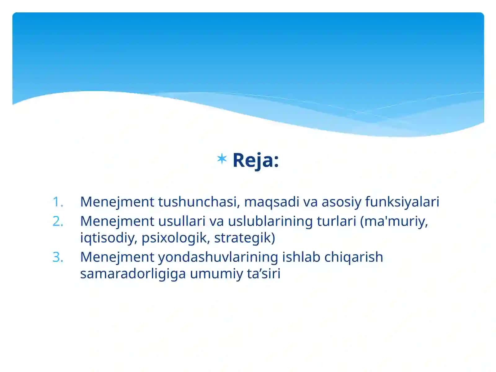 Menejment usullari va uslublarini ishlab chiqarish samaradorligiga ta’siri 2