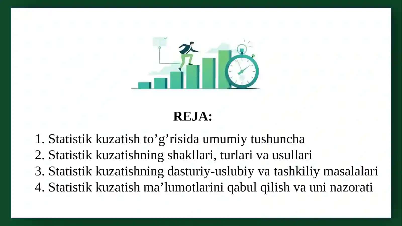 Statistik ma’lumotlarni to‘plash nazariyasi va amaliyoti 2