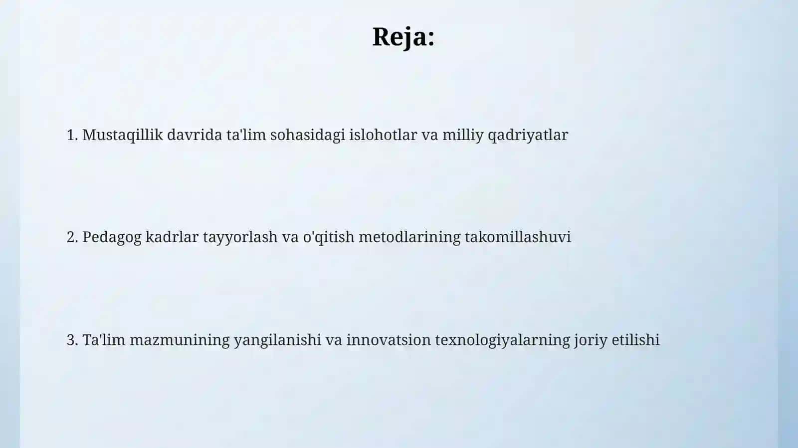 Mustqillik yillarida pedagogik fikrlar va voji 2
