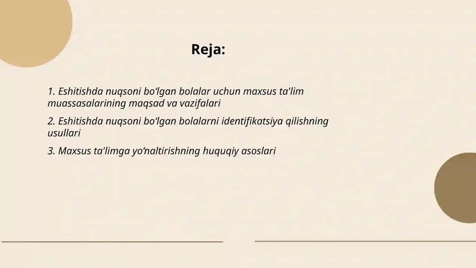 Eshitishda nuqsoni bo‘lgan bolalarni maxsus ta'lim muassasalariga saralash tamoyillari 2