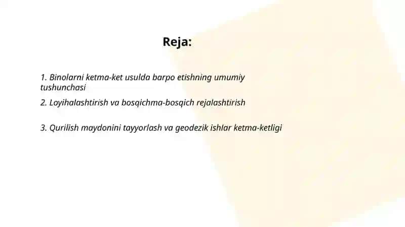 Binolarni ketma-ket usulda barpo etish 2