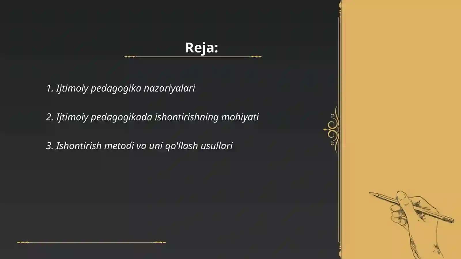 Ijtimoiy pedagogikada ishontirish metodi 2