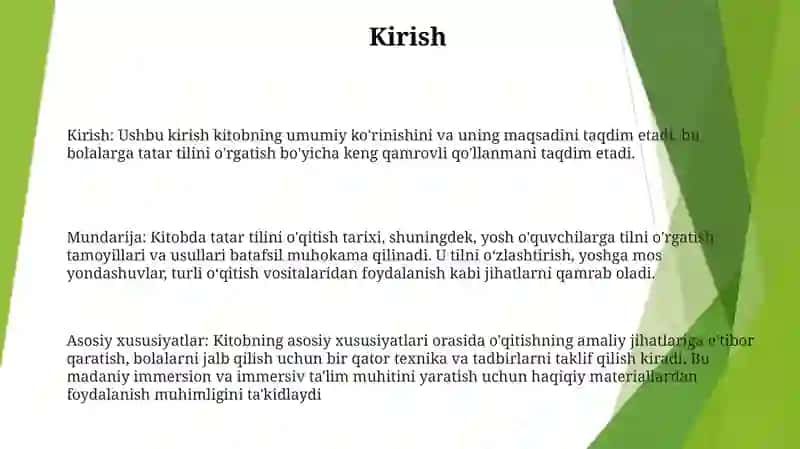 Tayanch Kampitinsiyalar Ona Tilini O'Qitish Metodikasi 2