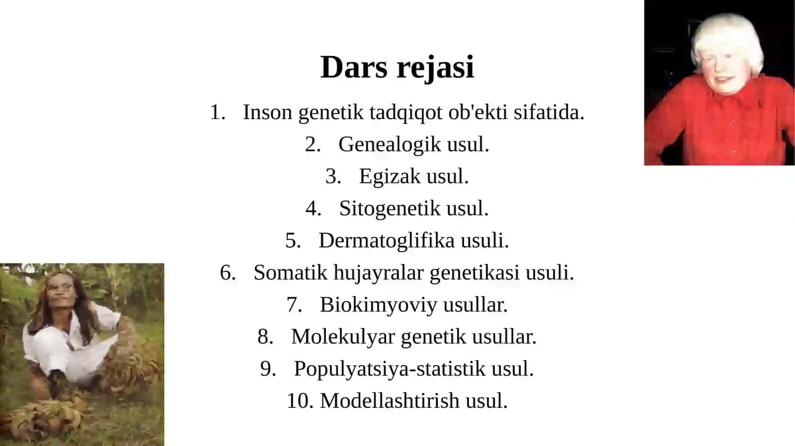 Odamgenetikasi va tibbiyotni o'rganish usullari 2