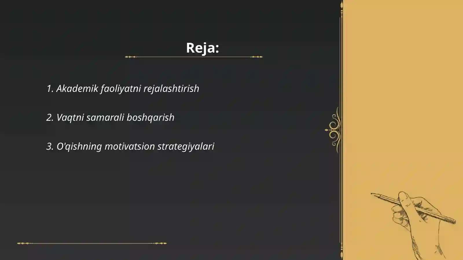 Shaxsiy Akademik faoliyat va uni tashkil etish faoliyati 2