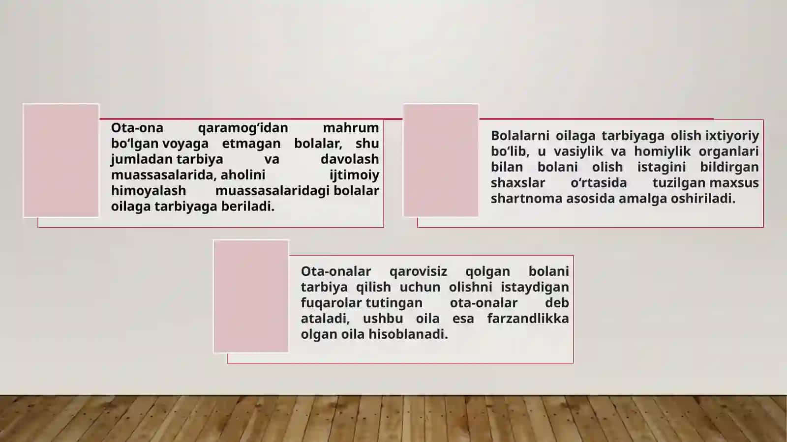 Bolalarni oilaga tarbiyaga berish tartibi 2