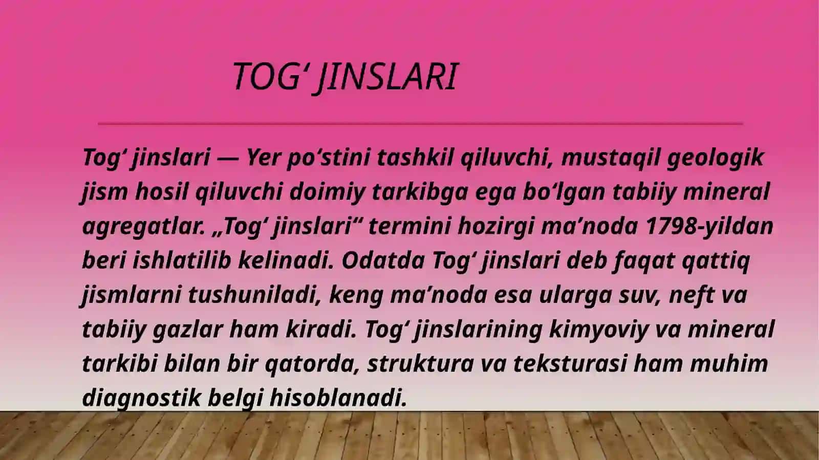 Togʻjinslari 2