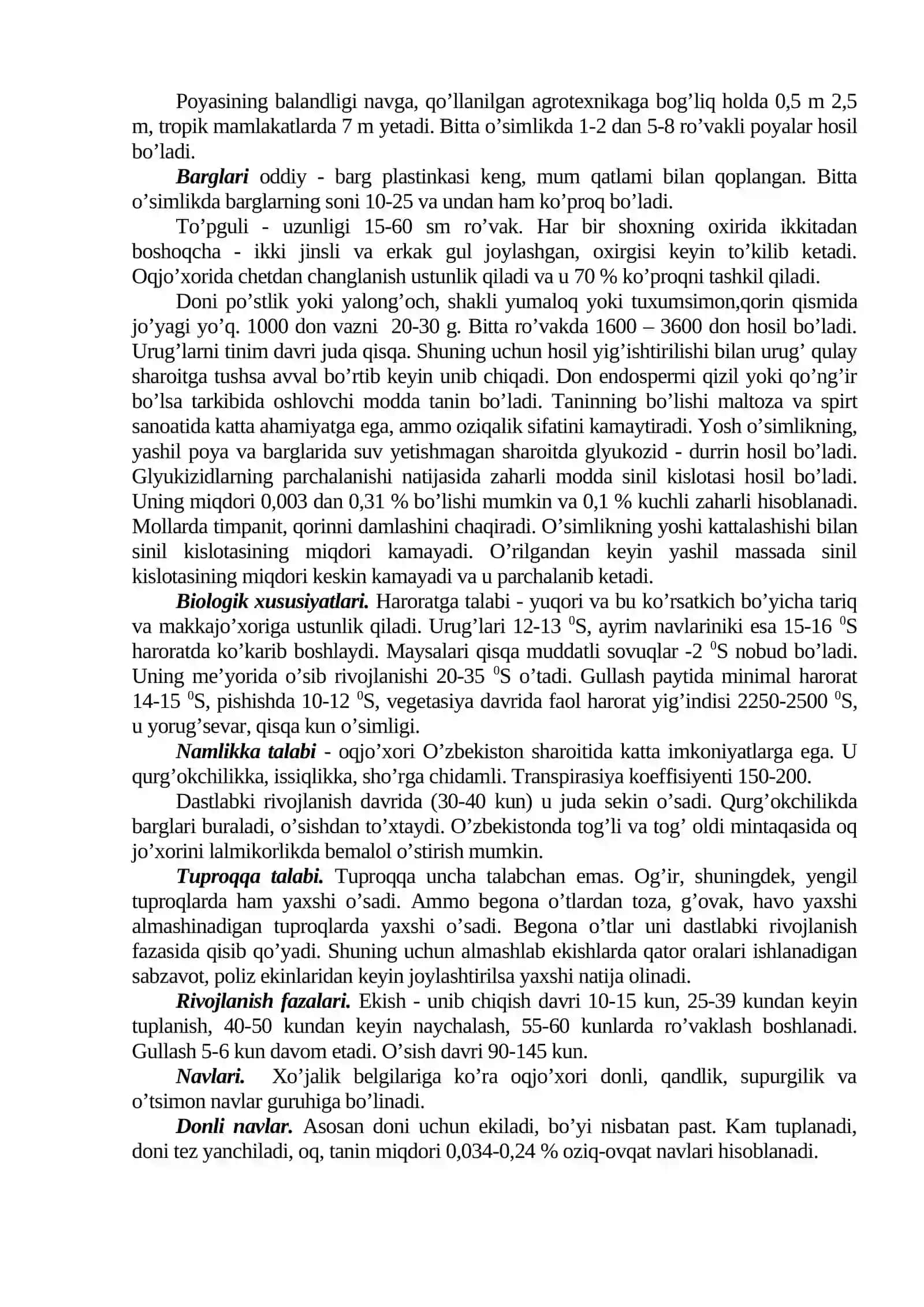 Jo’xori bilan bog‘liq tajriba o‘tkazishning ilmiy asoslari 2