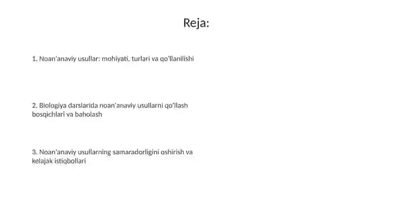 Biologiya darslarida noanʼanaviy usullarni qoʻllash metodologiyasi 2