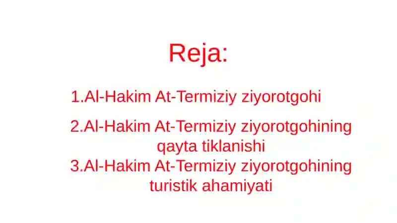 Al-Hakim At-Termiziу ziуoritgohi 2