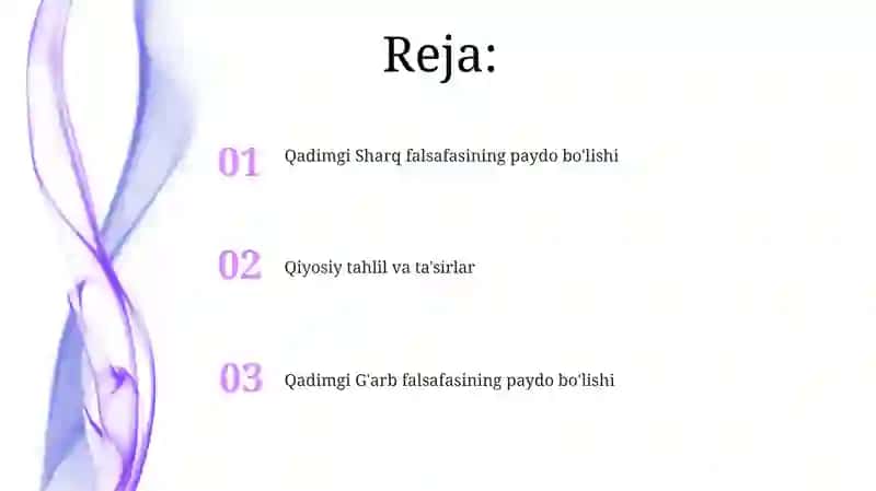 Qadimgi Sharq va G'arb falsafasining vujudga kelishi 2