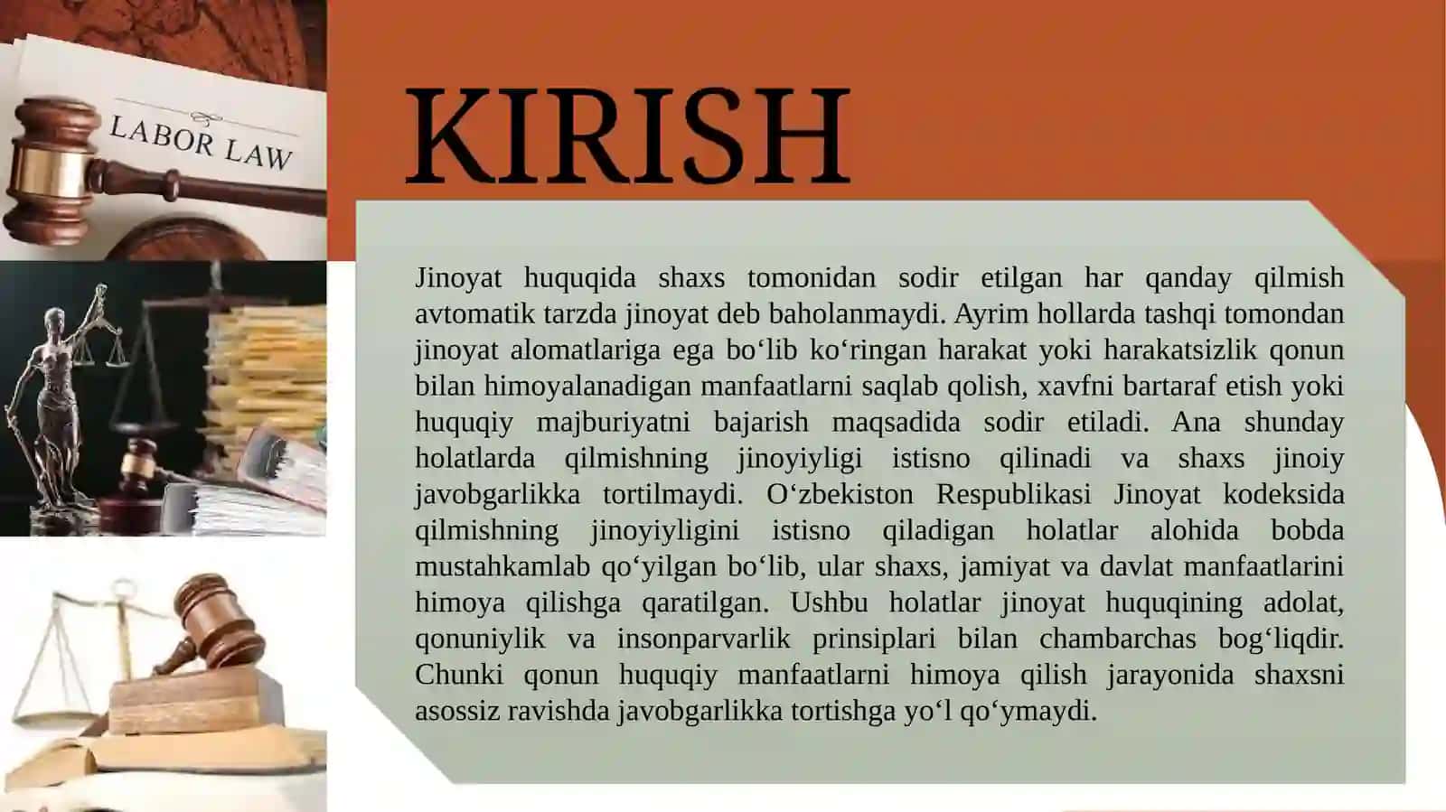 QILMISHNING JINOIYLIGINI ISTISNO QILADIGAN HOLATLAR 2
