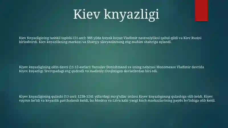 11-15 Asrlarda Rus Knyazliklari 2
