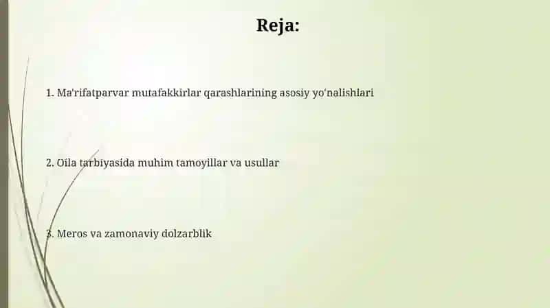 Ma'rifatparvar mutafakkirlarning oila tarbiyasiga oid fikrlari 2