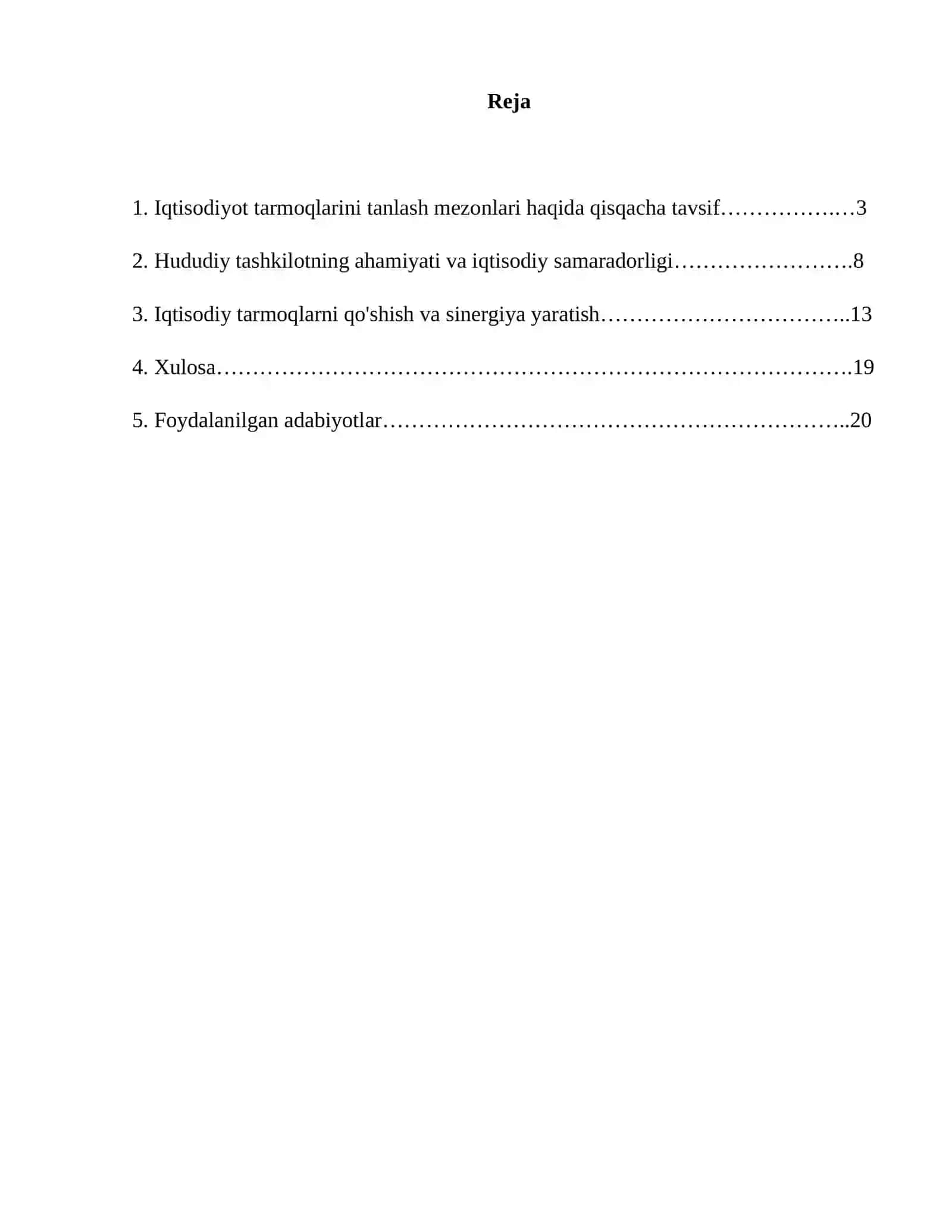 Iqtisodiyot tarmoqlarini hududiy tashkil qilishning asoslari 2