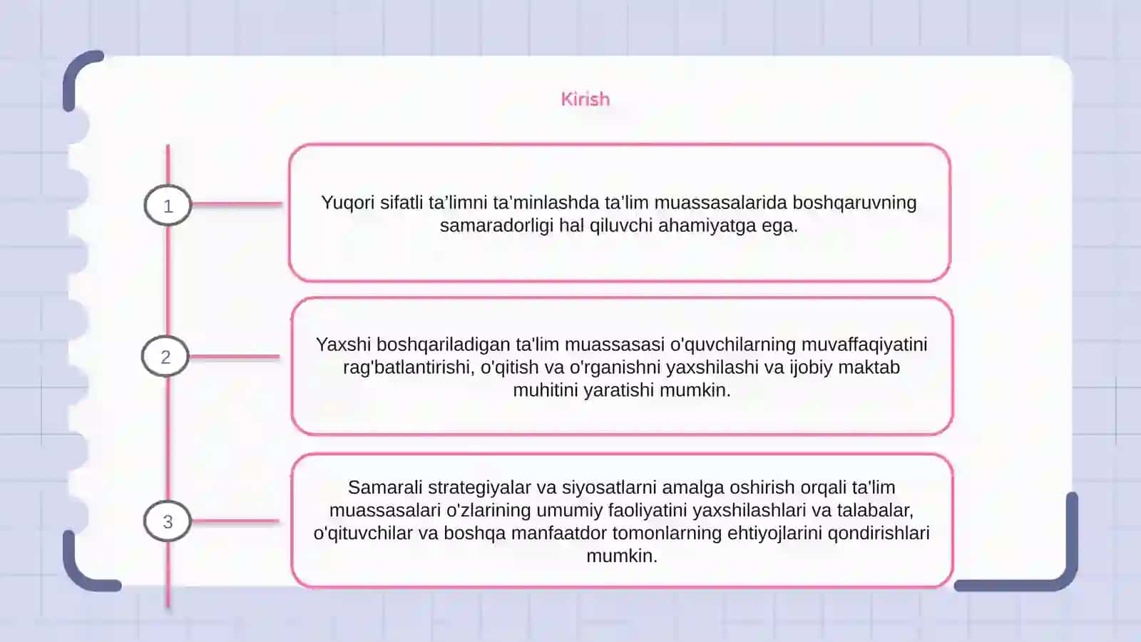 Ta’lim muassalalarini boshqaruv samaradorligi 2