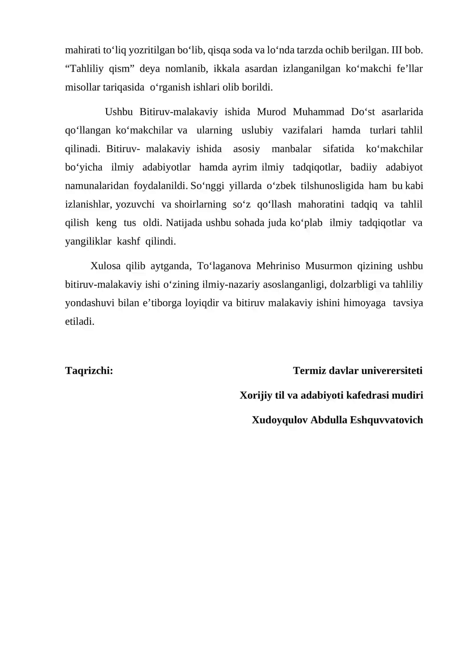 Oʻzbek va qozoq tillarida koʻmakchi fe’llar mavzusidagi Filologiya va tillarni o’qitish 2