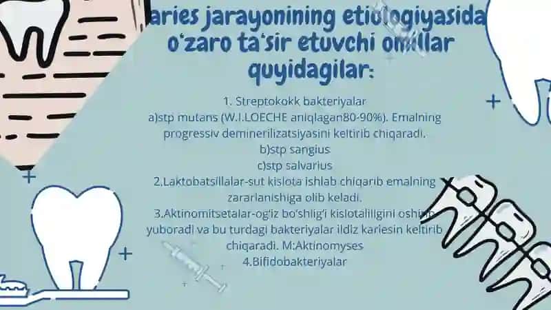 Karies etiologiyasi, patogenezi, rivojlanish mexanizmi,stephan egri chizig‘i 2