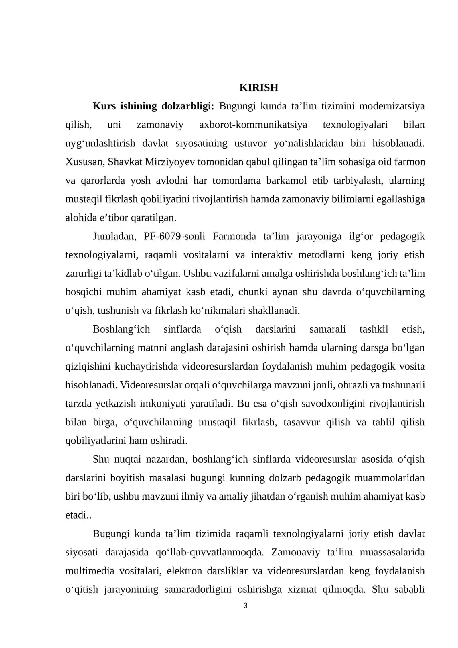 VIDEORESURSLAR ORQALI O‘QISH DARSINING NAZARIY ASOSLARI 2