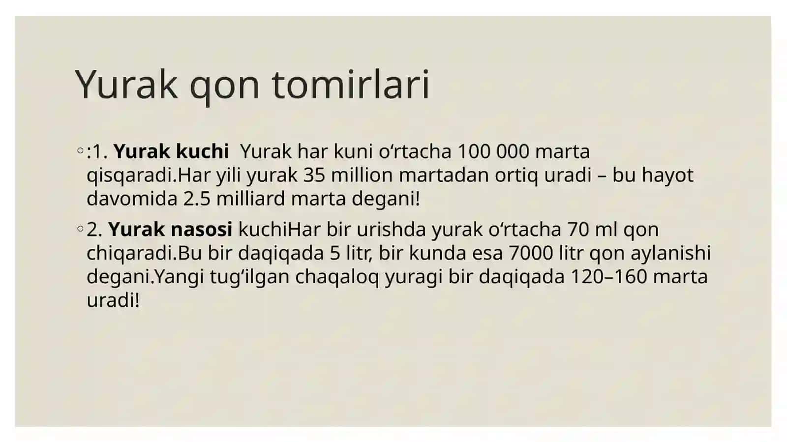 Yurak qon tomirlari fiziologiyasi 2