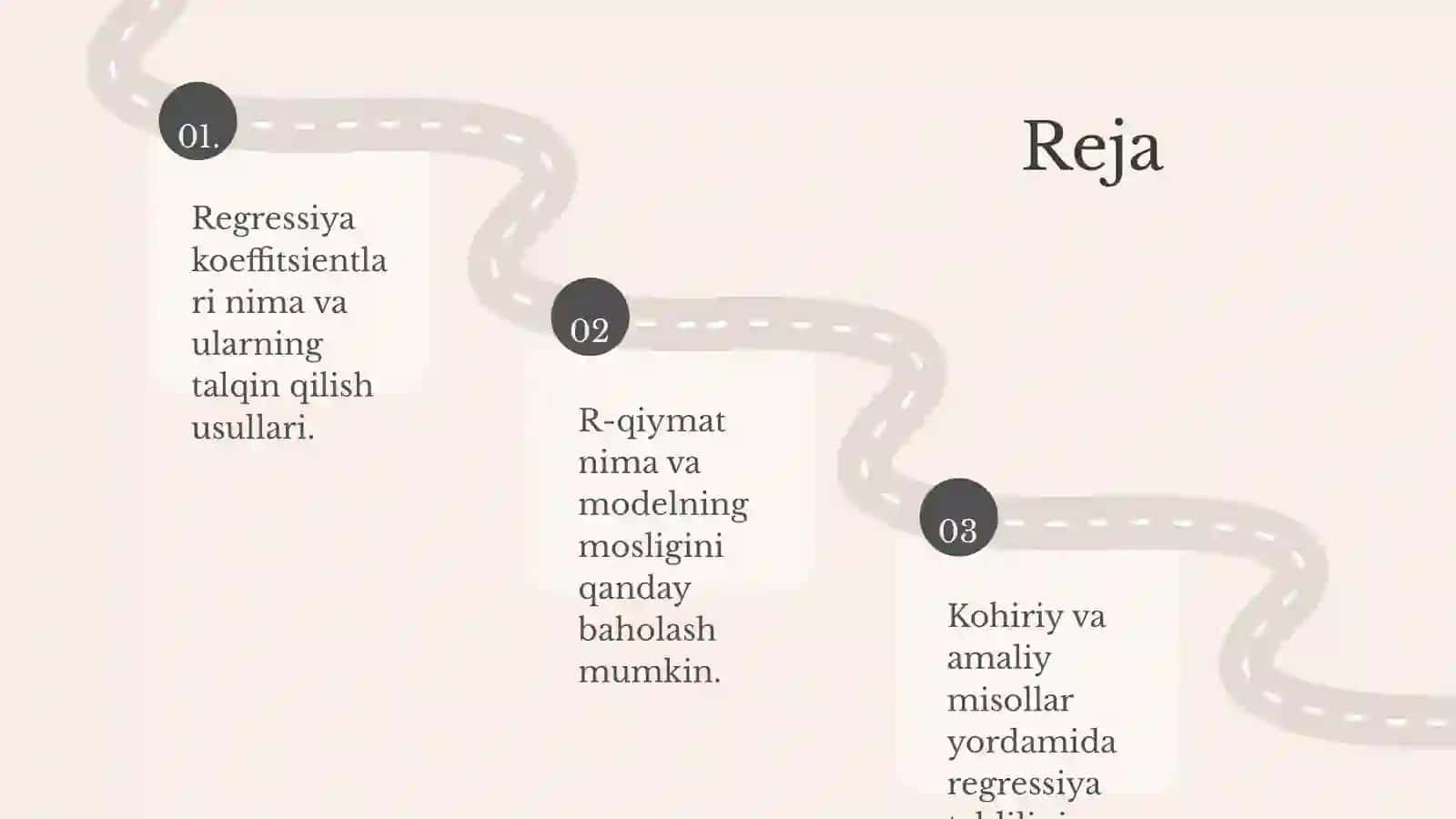 Regressiya koeffitsientlarining ahamiyatliligi. R- qiymat 2