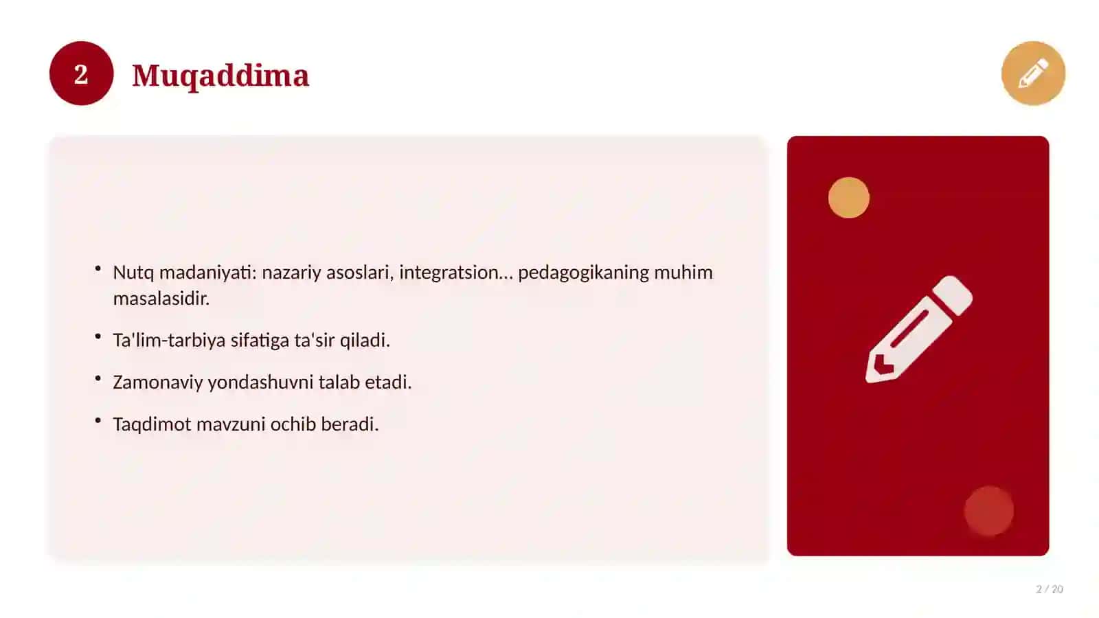 Nutq Madaniyati: Nazariy Asoslari, Integratsion Yondashuvda 2