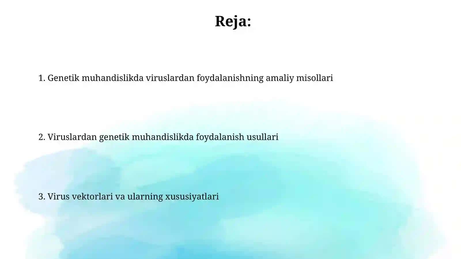 Viruslarning gen injineriyasida qõllanilishi 2
