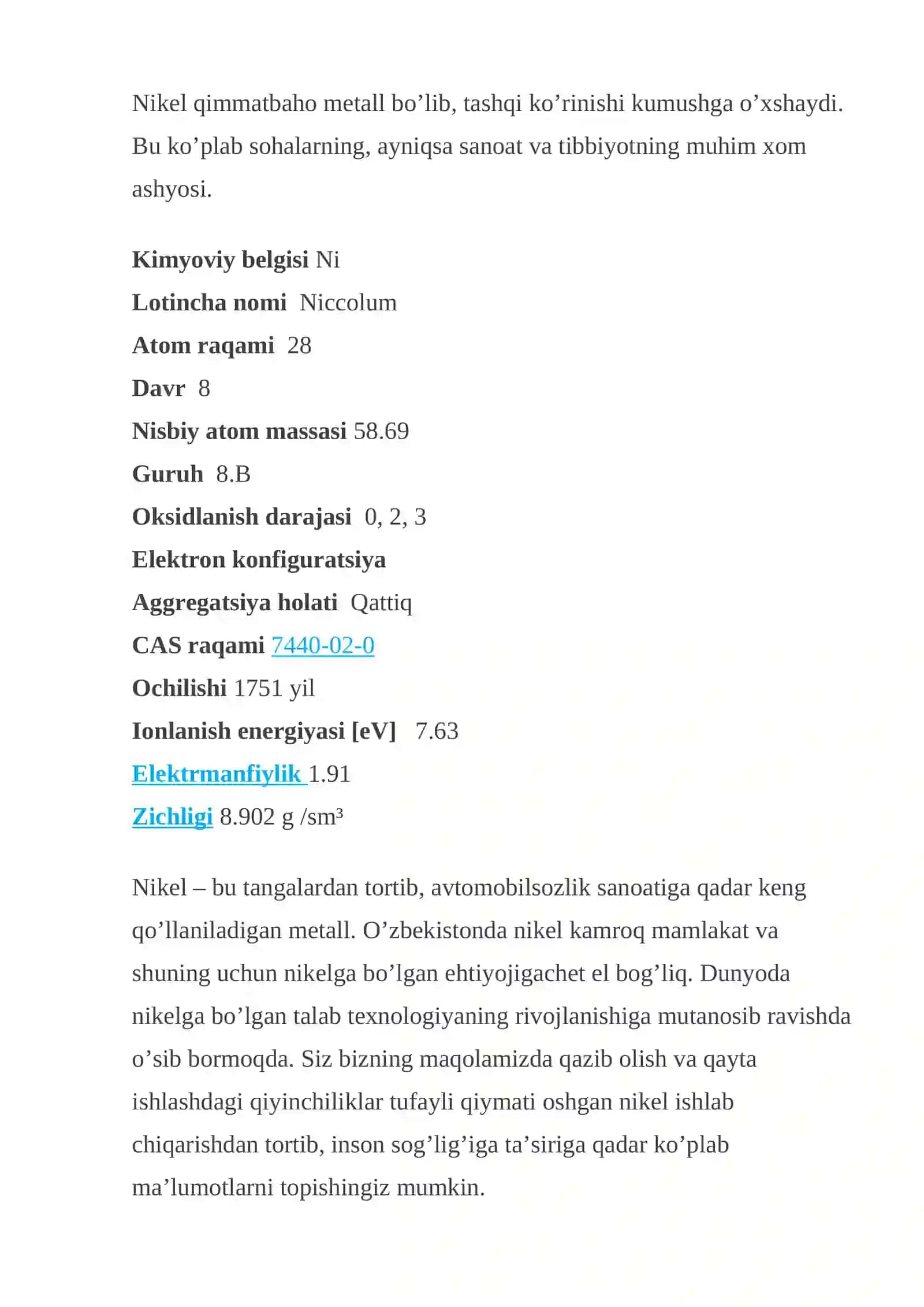 Nikel elementi 2