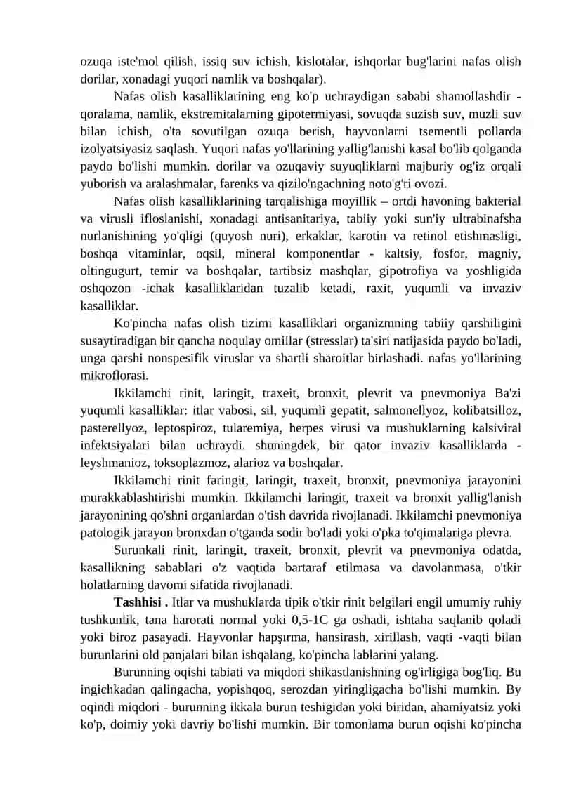 Nafas TIZIMINING KASALLIKLARI 2