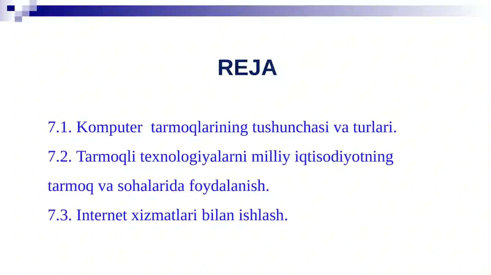 Kompyuter tarmoqlari tushunchasi va turlari 2