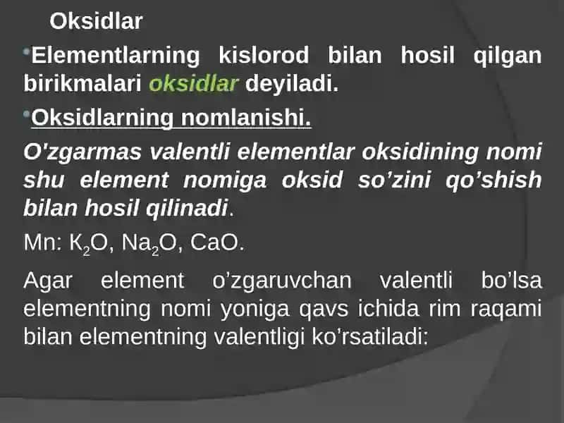 Anorganik birikmalarning asosiy sinflari 2